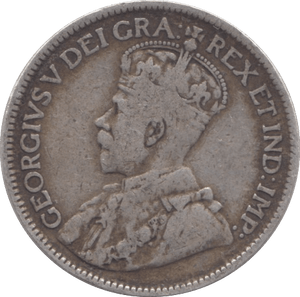 1919 SILVER CANADA 25 CENTS - SILVER WORLD COINS - Cambridgeshire Coins