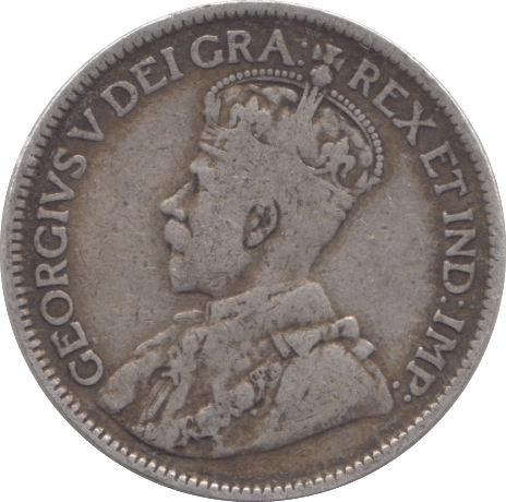 1919 SILVER CANADA 25 CENTS - SILVER WORLD COINS - Cambridgeshire Coins