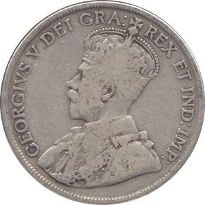 1919 SILVER FIFTY CENTS CANADA - WORLD SILVER COINS - Cambridgeshire Coins