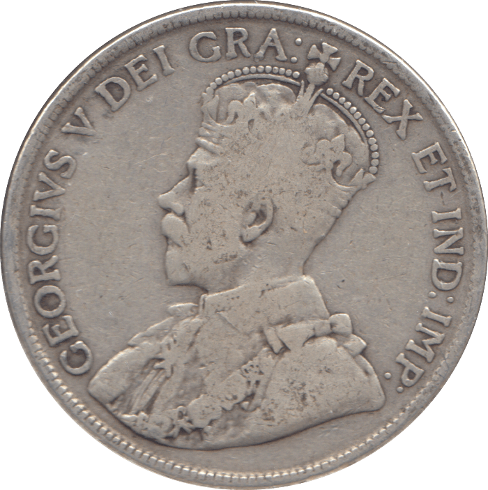 1919 SILVER FIFTY CENTS CANADA - WORLD SILVER COINS - Cambridgeshire Coins