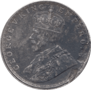 1919 SILVER HALF RUPEE INDIA - SILVER WORLD COINS - Cambridgeshire Coins