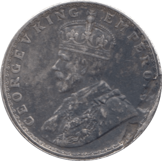 1919 SILVER HALF RUPEE INDIA - SILVER WORLD COINS - Cambridgeshire Coins