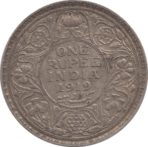 1919 SILVER ONE RUPEE INDIA - WORLD COINS - Cambridgeshire Coins