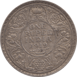 1919 SILVER ONE RUPEE INDIA - WORLD COINS - Cambridgeshire Coins