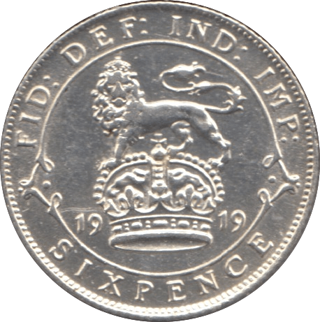1919 SIXPENCE ( AUNC ) - Sixpence - Cambridgeshire Coins