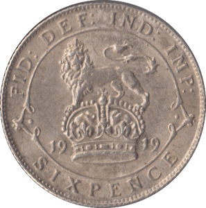 1919 SIXPENCE ( EF ) - Sixpence - Cambridgeshire Coins
