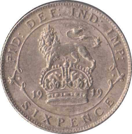 1919 SIXPENCE ( EF ) - Sixpence - Cambridgeshire Coins