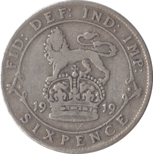 1919 SIXPENCE ( FINE ) - Sixpence - Cambridgeshire Coins