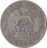 1919 SIXPENCE ( FINE ) - Sixpence - Cambridgeshire Coins