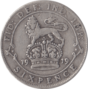 1919 SIXPENCE ( FINE ) - Sixpence - Cambridgeshire Coins