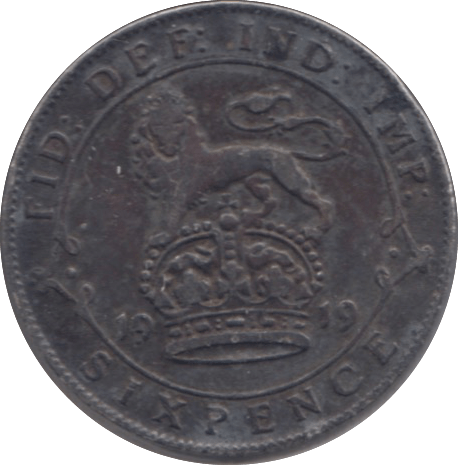 1919 SIXPENCE ( GF ) 13 - Sixpence - Cambridgeshire Coins