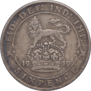 1919 SIXPENCE ( VF ) - Sixpence - Cambridgeshire Coins