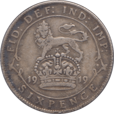 1919 SIXPENCE ( VF ) - Sixpence - Cambridgeshire Coins