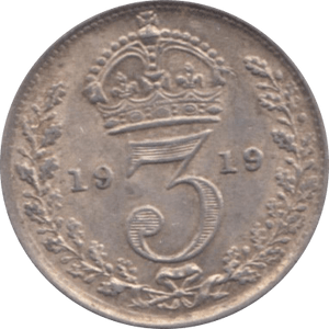 1919 THREEPENCE ( EF ) - Threepence - Cambridgeshire Coins