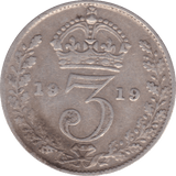 1919 THREEPENCE ( F ) - Threepence - Cambridgeshire Coins
