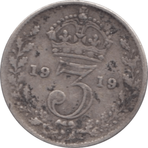 `1919 THREEPENCE ( FINE ) - Threepence - Cambridgeshire Coins