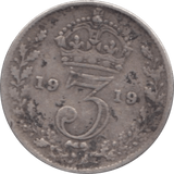 `1919 THREEPENCE ( FINE ) - Threepence - Cambridgeshire Coins