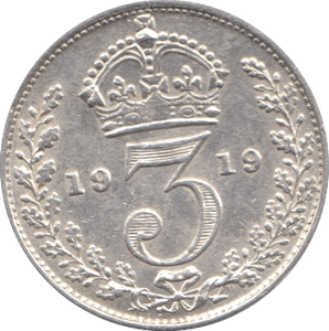 1919 THREEPENCE ( VF ) - Threepence - Cambridgeshire Coins