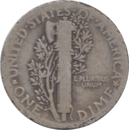 1919 USA SILVER DIME 10 CENTS - SILVER WORLD COINS - Cambridgeshire Coins