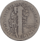 1919 USA SILVER DIME 10 CENTS - SILVER WORLD COINS - Cambridgeshire Coins