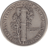 1919 USA SILVER DIME DENVER MINT - SILVER WORLD COINS - Cambridgeshire Coins