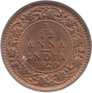 1920 1 1/2 ANNA INDIA - WORLD COINS - Cambridgeshire Coins