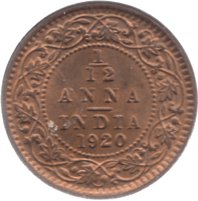 1920 1 1/2 ANNA INDIA - WORLD COINS - Cambridgeshire Coins