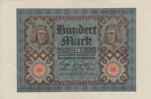 1920 100 MARK GERMAN BANKNOTE GERMANY REF 762 - World Banknotes - Cambridgeshire Coins