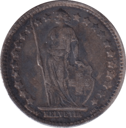1920 1/2 FRANC SWITZERLAND - WORLD COINS - Cambridgeshire Coins