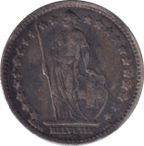 1920 1/2 FRANC SWITZERLAND - WORLD COINS - Cambridgeshire Coins