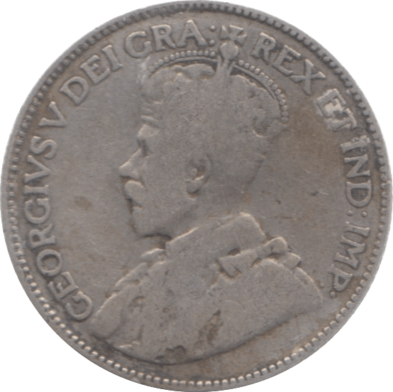 1920 CANADA SILVER 25 CENTS - SILVER WORLD COINS - Cambridgeshire Coins