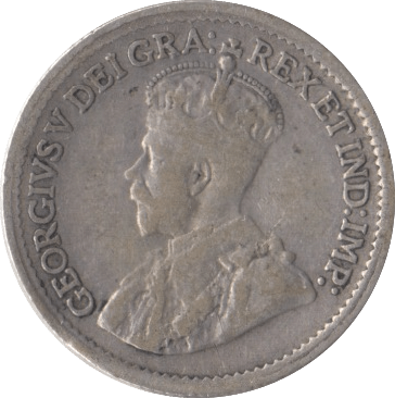 1920 CANADA SILVER 5 CENTS - SILVER WORLD COINS - Cambridgeshire Coins
