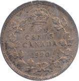 1920 CANADA SILVER 5 CENTS - WORLD SILVER COINS - Cambridgeshire Coins