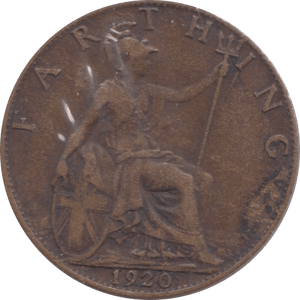 1920 FARTHING ( FAIR ) - Farthing - Cambridgeshire Coins