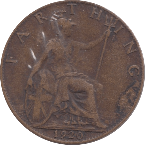 1920 FARTHING ( FAIR ) - Farthing - Cambridgeshire Coins