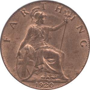 1920 FARTHING ( UNC ) 2 - Farthing - Cambridgeshire Coins