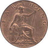 1920 FARTHING ( UNC ) 2 - Farthing - Cambridgeshire Coins