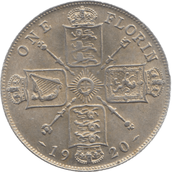 1920 FLORIN ( EF ) 11 - Florin - Cambridgeshire Coins