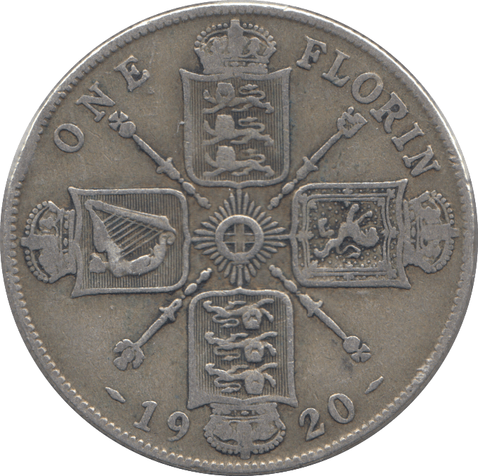 1920 FLORIN ( FINE ) - Florin - Cambridgeshire Coins
