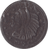 1920 GERMAN NOTE GUILD FIVE DOLLAR COPPER COIN - WORLD COINS - Cambridgeshire Coins