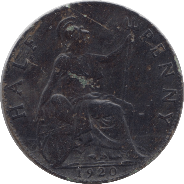 1920 HALF PENNY ( GVF ) - Halfpenny - Cambridgeshire Coins