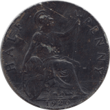 1920 HALF PENNY ( GVF ) - Halfpenny - Cambridgeshire Coins