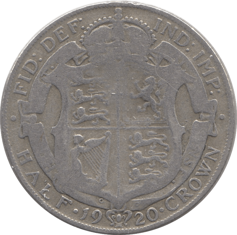 1920 HALFCROWN ( FINE ) 3 - Halfcrown - Cambridgeshire Coins