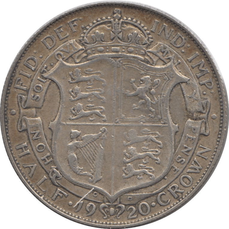 1920 HALFCROWN ( VF ) 3 - Halfcrown - Cambridgeshire Coins