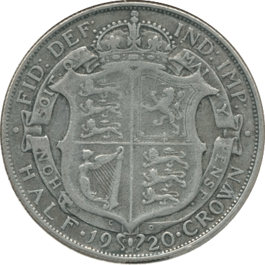 1920 HALFCROWN (VF) - Halfcrown - Cambridgeshire Coins