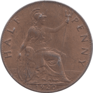 1920 HALFPENNY ( UNC ) - Halfpenny - Cambridgeshire Coins