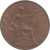1920 HALFPENNY ( UNC ) - Halfpenny - Cambridgeshire Coins