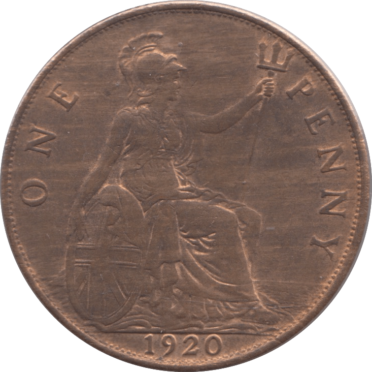 1920 PENNY ( AUNC ) 2 - Penny - Cambridgeshire Coins