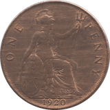 1920 PENNY ( AUNC ) 2 - Penny - Cambridgeshire Coins