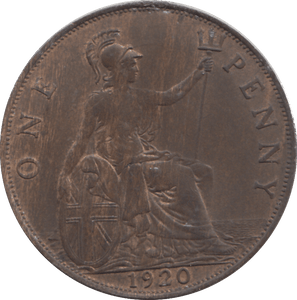 1920 PENNY ( AUNC ) - Penny - Cambridgeshire Coins